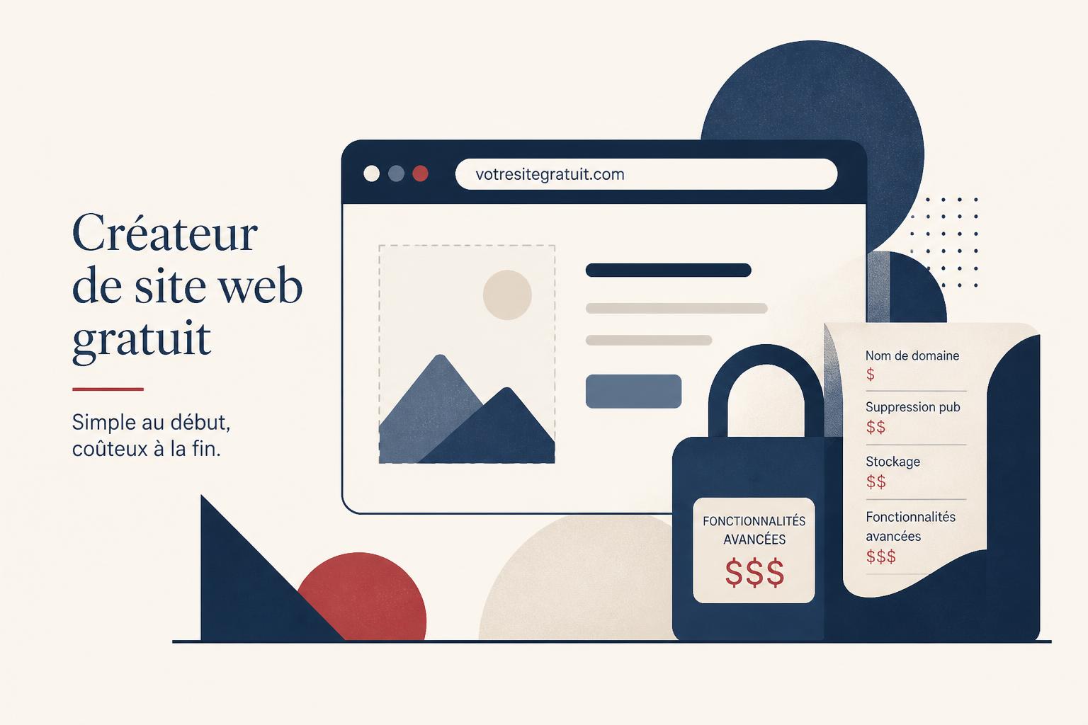 Créer un site internet gratuit : ce que ça coûte vraiment en 2026 (analyse chiffrée)